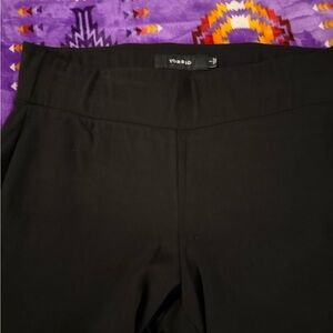 Torrid Black Ponte Knit Trousers with Wide Waistband